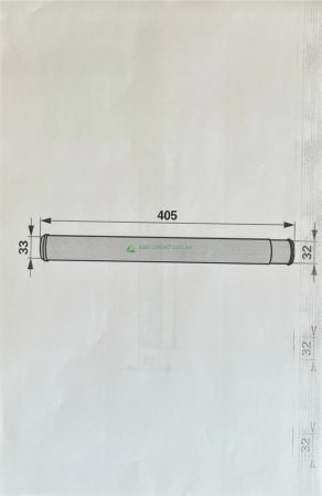 Pöttinger vetőgép vetőcső L=405